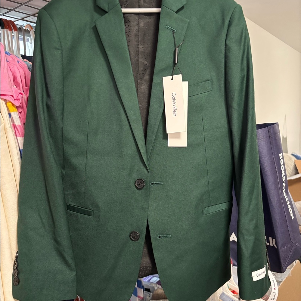 Calvin Klein Kids 12  Green Blazer